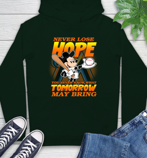 Miami Marlins MLB Baseball Mickey Disney Never Lose Hope Hoodie 12