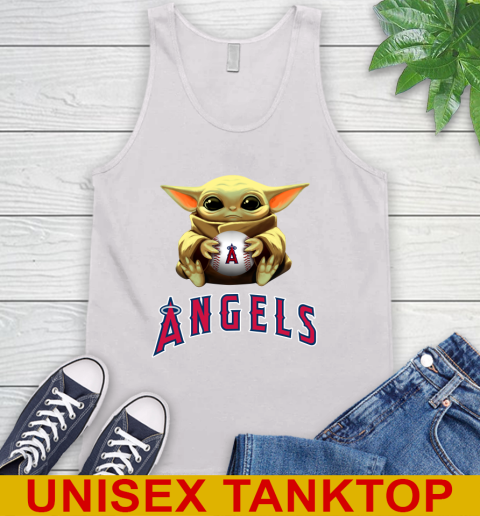 MLB Baseball Los Angeles Angels Star Wars Baby Yoda Shirt 70