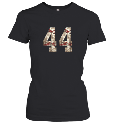 Baseball Jersey Number 44 t shirt Distressed Ball Women's T-Shirt