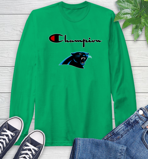 NFL Football Carolina Panthers Champion Shirt Long Sleeve T-Shirt 5