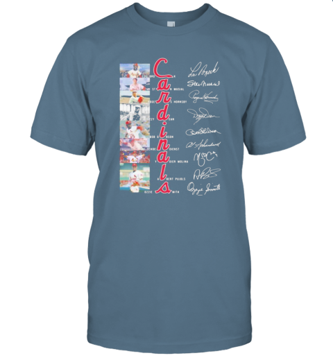 St.Louis Cardinals Team Baseball Players Signatures T-Shirt - Cheap T shirts Store Online Shopping