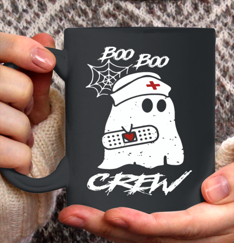 Boo Boo Crew Nurse Ghost Funny Halloween Costume Gift Long Sleeve T Shirt.D2SMT7UJCV Ceramic Mug 11oz