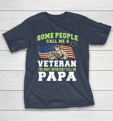 Grandpa Funny Gift Apparel  Men Grandpa Veteran The Important Call Me Pap T-Shirt 13