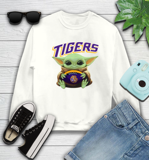 Baby Yoda Loves The LSU Tigers Star Wars NCAA Shirt 26