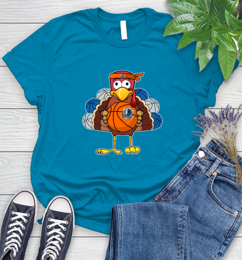 Dallas Mavericks Turkey thanksgiving day Women's T-Shirt 7