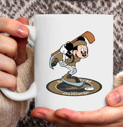 NHL Hockey Anaheim Ducks Cheerful Mickey Disney Shirt Ceramic Mug 15oz 2
