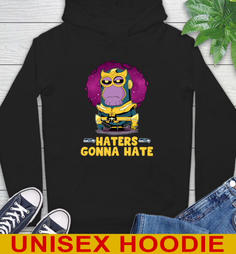 NFL Football Seattle Seahawks Haters Gonna Hate Thanos Minion Marvel Shirt Hoodie 3 NFL Football Seattle Seahawks Haters Gonna Hate Thanos Minion Marvel Shirt Hoodie - Image 3