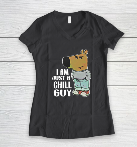 I Am Just A Chill Guy Women's V-Neck T-Shirt 4