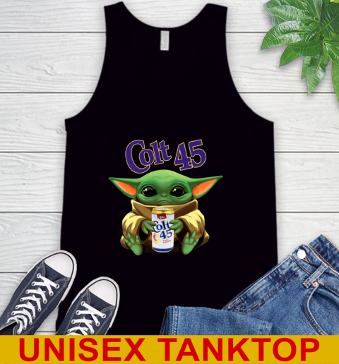 Star Wars Baby Yoda Hugs Colt 45 Beer Shirt 71