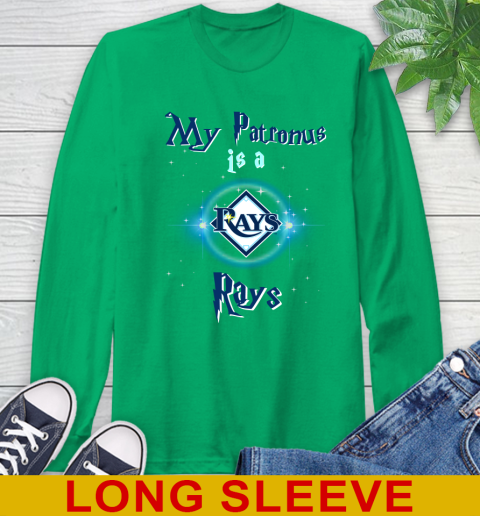 MLB Baseball Harry Potter My Patronus Is A Tampa Bay Rays Long Sleeve T-Shirt 8