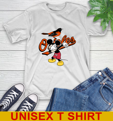 Baltimore Orioles MLB Baseball Dabbing Mickey Disney Sports T-Shirt