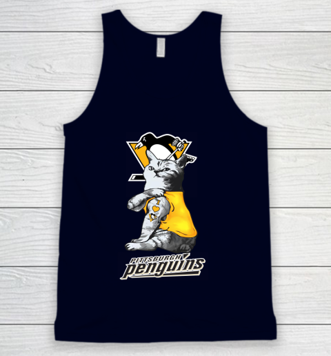 NHL My Cat Loves Pittsburgh Penguins Hockey Tank Top 2