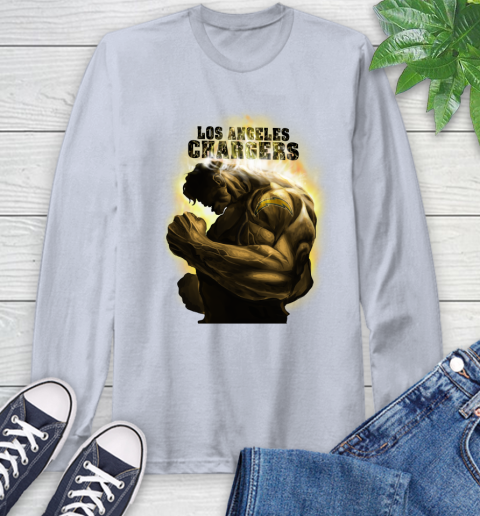 Los Angeles Chargers NFL Football Hulk Marvel Avengers Sports Long Sleeve T-Shirt 6