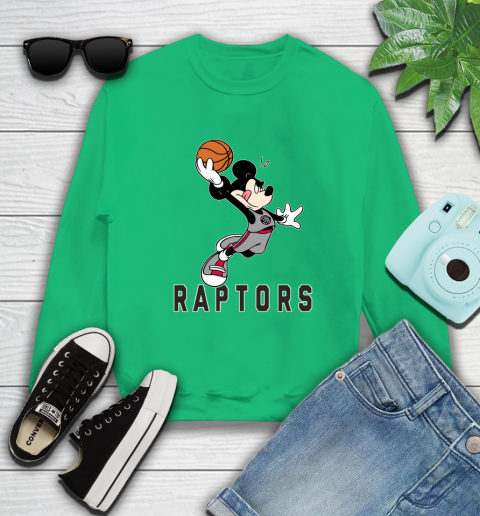 NBA Basketball Toronto Raptors Cheerful Mickey Mouse Shirt Sweatshirt 7