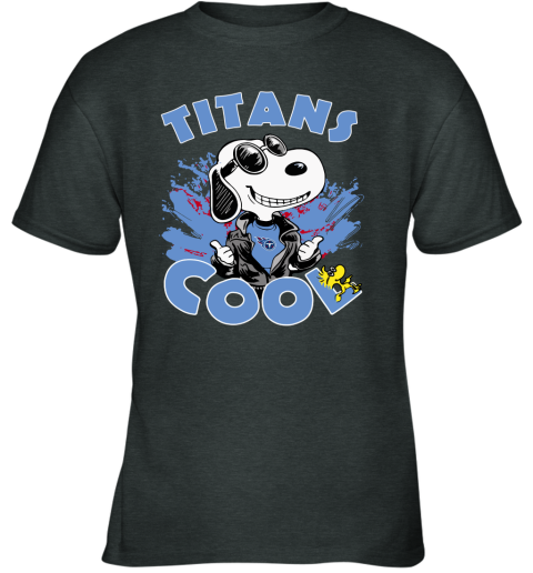 Tennessee Titans Snoopy Joe Cool We're Awesome Youth T-Shirt 