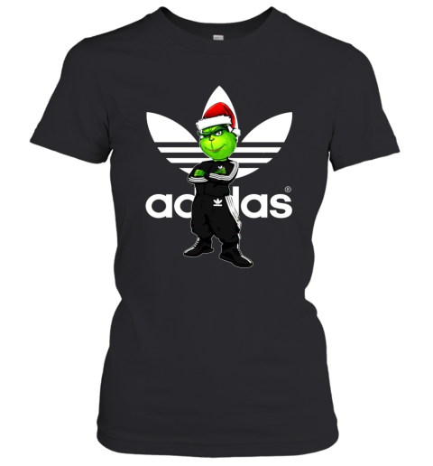 Christmas Santa Grinch Adidas Sweater Sweatshirt Mv Store Women T-Shirt