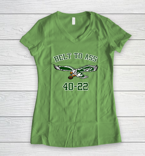 Belt to Ass 40  22 Women's V-Neck T-Shirt 4