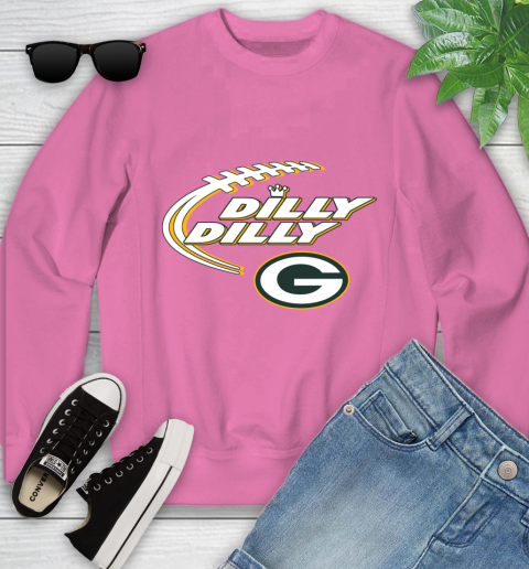 NFL Green Bay Packers Dilly Dilly Football Sports Youth Sweatshirt Tee For Sports