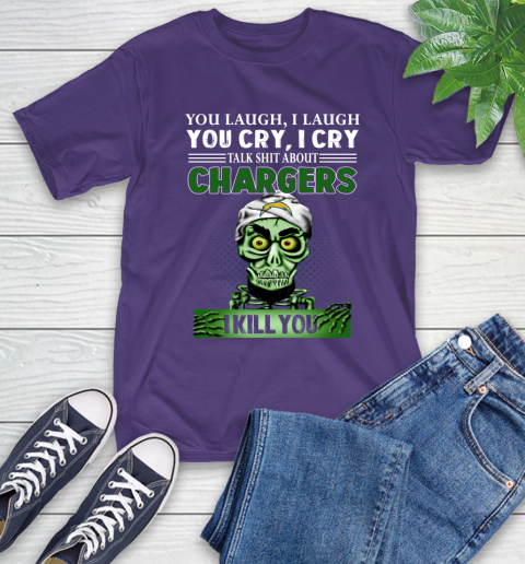 NFL Talk Shit About Los Angeles Chargers I Kill You Achmed The Dead Terrorist Jeffrey Dunham Football T-Shirt 5