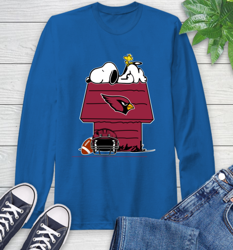 Arizona Cardinals NFL Football Snoopy Woodstock The Peanuts Movie Long Sleeve T-Shirt Royal Arizona Cardinals NFL Football Snoopy Woodstock The Peanuts Movie Long Sleeve T-Shirt 9
