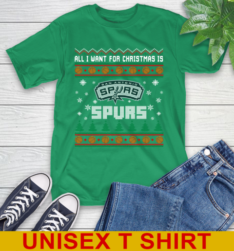 NBA Basketball All I Want For Christmas Is San Antonio Spurs 7