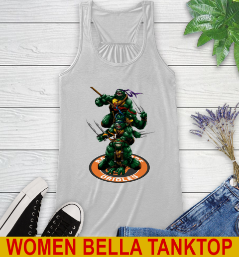 MLB Baseball Baltimore Orioles Teenage Mutant Ninja Turtles Shirt Racerback Tank