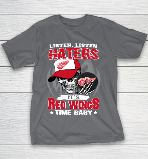 Listen Haters It is WINGS Time Baby NHL Youth T-Shirt 5