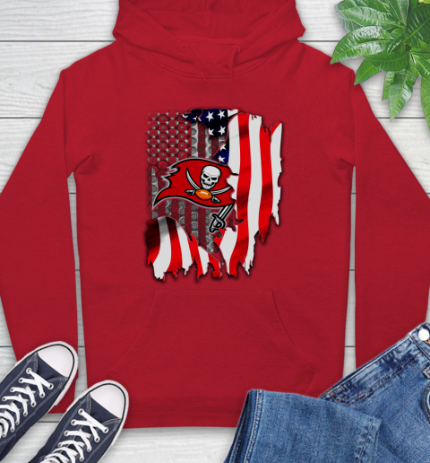 Tampa Bay Buccaneers NFL Football American Flag Hoodie 10