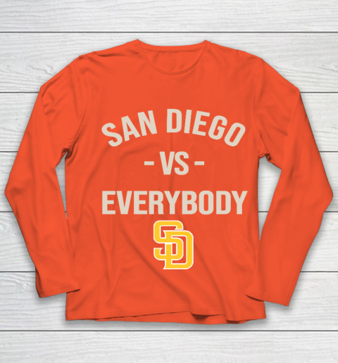 San Diego Padres Vs Everybody Youth Long Sleeve 3