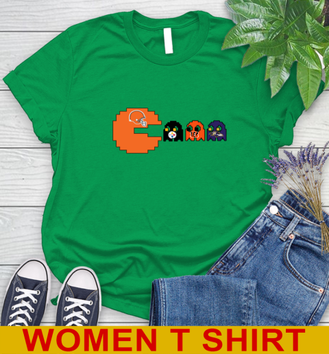 Cleveland Browns NFL Football Pac Man Champion Women's T-Shirt 6