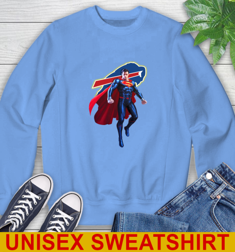 NFL Superman DC Sports Football Buffalo Bills Sweatshirt 11
