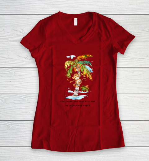 Coconut Tree Kamala Harris Women's V-Neck T-Shirt 5