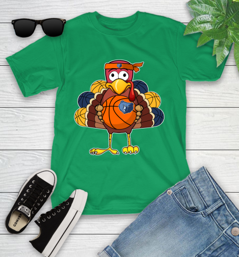 Memphis Grizzlies Turkey thanksgiving day Youth T-Shirt 6