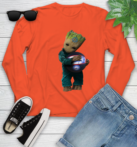 NBA Groot Guardians Of The Galaxy Basketball Sports Philadelphia 76ers Youth Long Sleeve 4