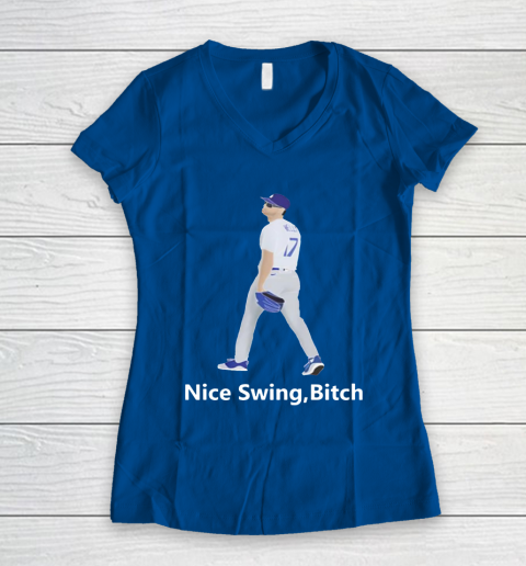Nice Swing Bitch Joe Kelly Women's V-Neck T-Shirt 7