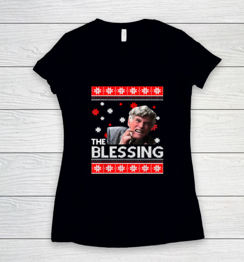 Uncle Lewis The Blessing Christmas Vacation Women's V-Neck T-Shirt
