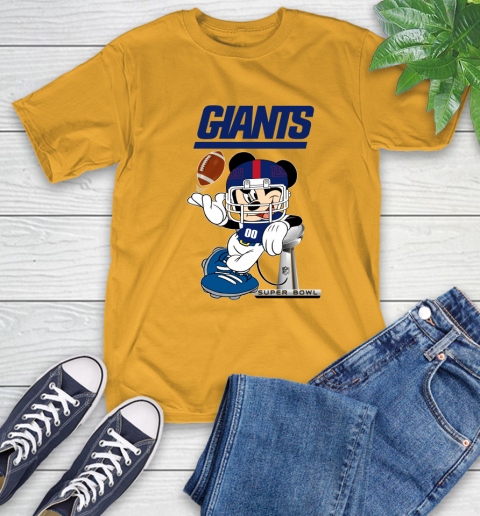 NFL newyork giants Mickey Mouse Disney Super Bowl Football T Shirt T-Shirt 3