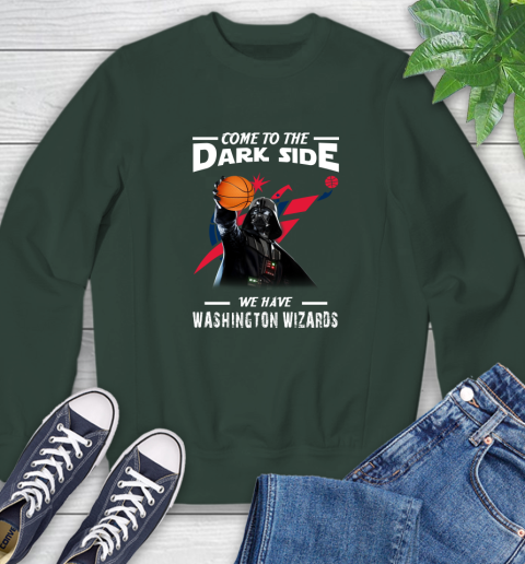 NBA Come To The Dark Side We Have Washington Wizards Star Wars Darth Vader Basketball Sweatshirt 12