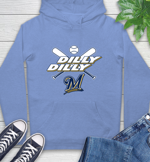 MLB Milwaukee Brewers Dilly Dilly Baseball Sports Hoodie 11