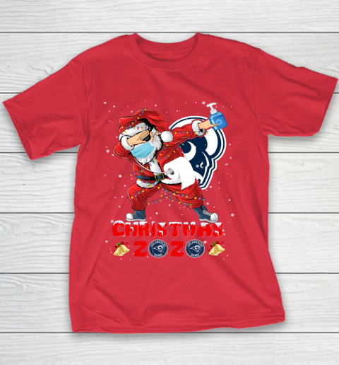 Los Angeles Rams Funny Santa Claus Dabbing Christmas 2020 NFL Youth T-Shirt 7