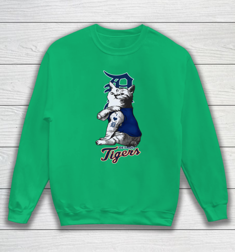 MLB Baseball My Cat Loves Detroit Tigers Sweatshirt 5