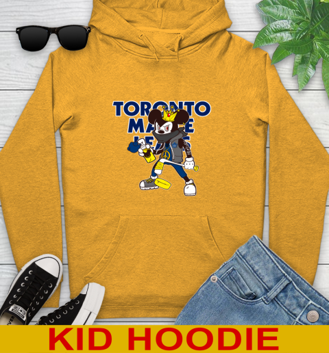 Toronto Maple Leafs NHL Hockey Mickey Peace Sign Sports Youth Hoodie - Image 4