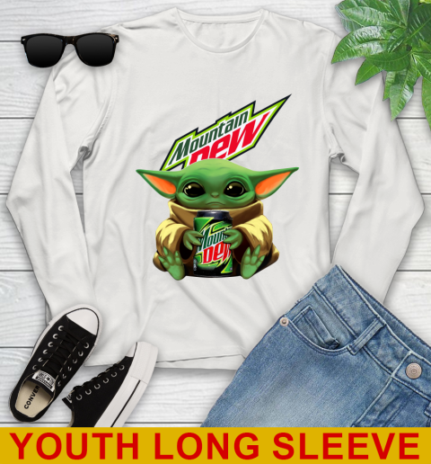 Star Wars Baby Yoda Hugs Mountain Dew Soft Drink Shirt 133