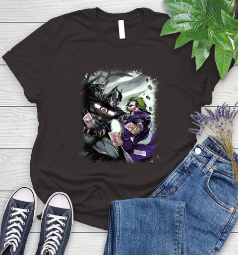 Winnipeg Jets NHL Hockey Batman Fighting Joker DC Comics Women's T-Shirt 8