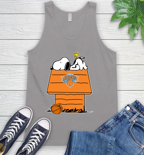 New York Knicks NBA Basketball Snoopy Woodstock The Peanuts Movie Tank Top 4
