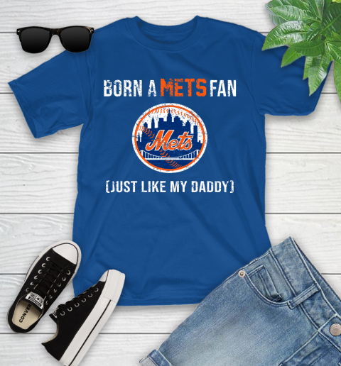MLB Baseball New York Mets Loyal Fan Just Like My Daddy Shirt Youth T-Shirt 10
