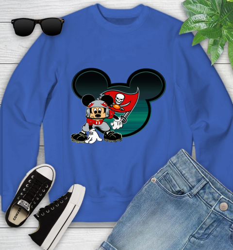 NFL Tampa Bay Buccaneers Mickey Mouse Disney Football T Shirt Youth Sweatshirt 8