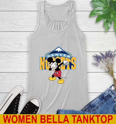 Denver Nuggets NBA Basketball Dabbing Mickey Disney Sports Racerback Tank