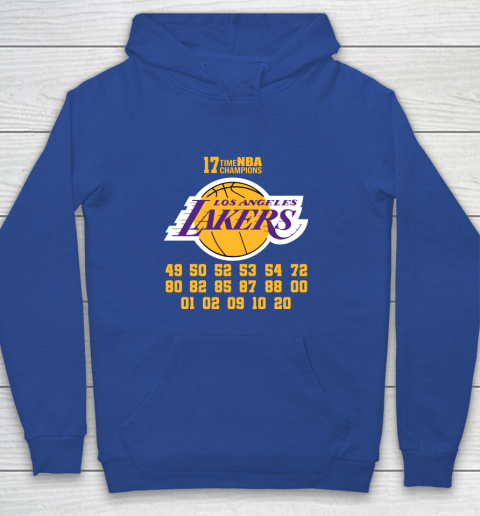 Los Angeles Lakers Finals Champions 17 Time Nba Champions Youth Hoodie 6