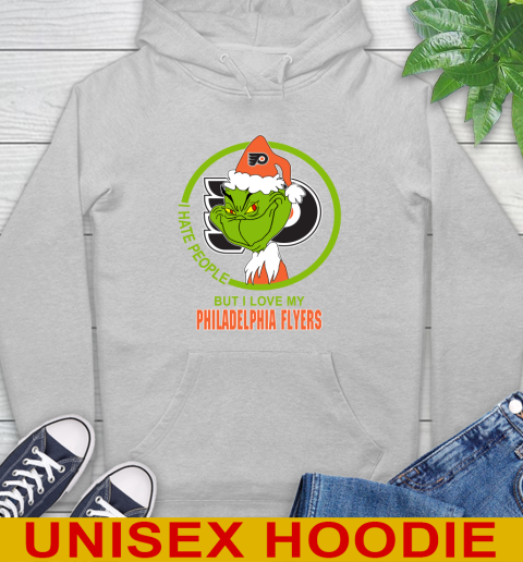 Philadelphia Flyers NHL Christmas Grinch I Hate People But I Love My Favorite Hockey Team Hoodie 6